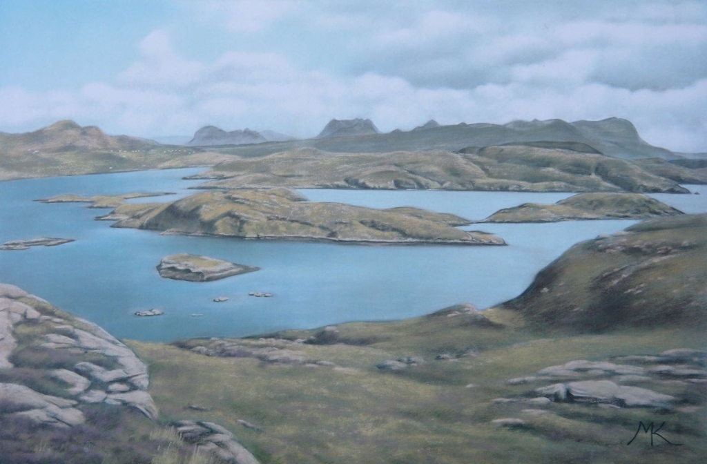 On Tanera Beag: View towards the mainland and Polbain