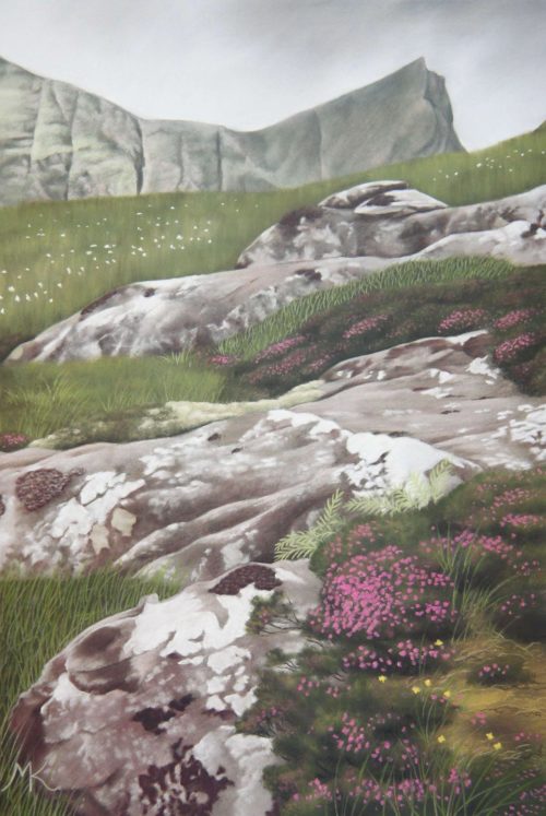 Rocks and Heather - Scotland Landscape Painting